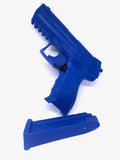 Blaue Trainingswaffe H&K P30 mit herausnehmbarem Magazin